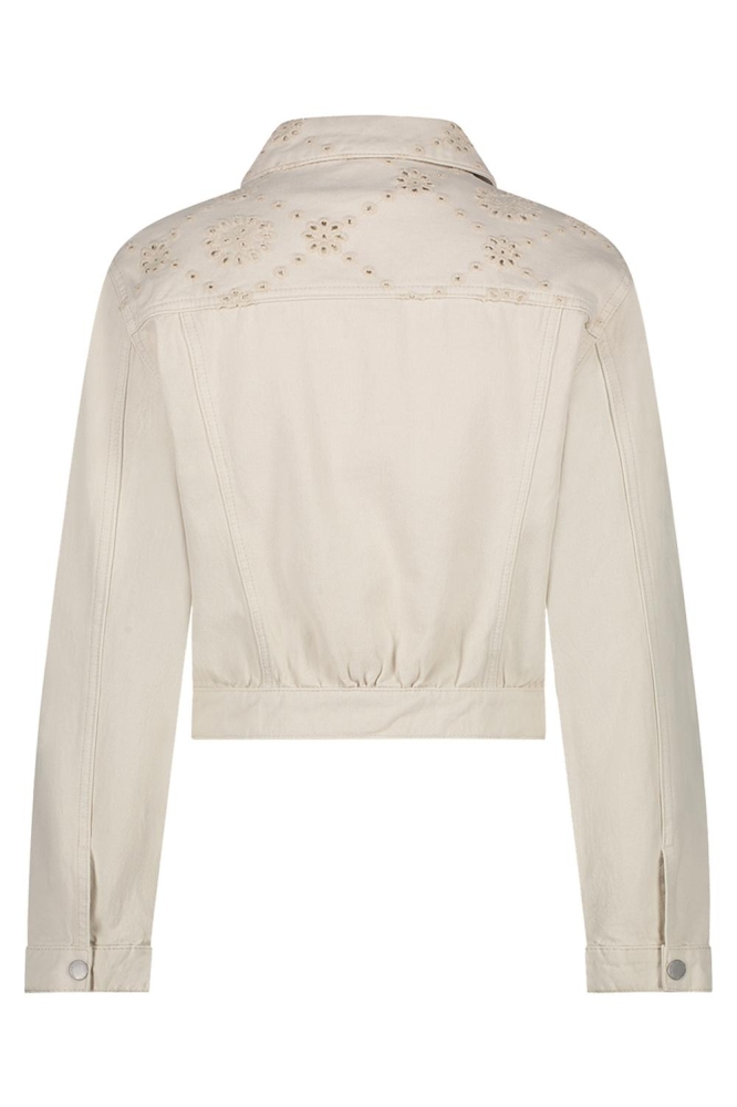 Red Button beige dames jas | Achteraanzicht