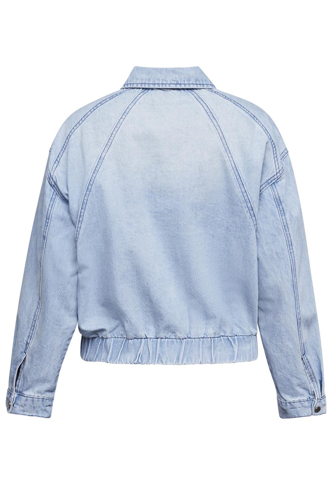 SisterS point blauwe dames jas | Achteraanzicht