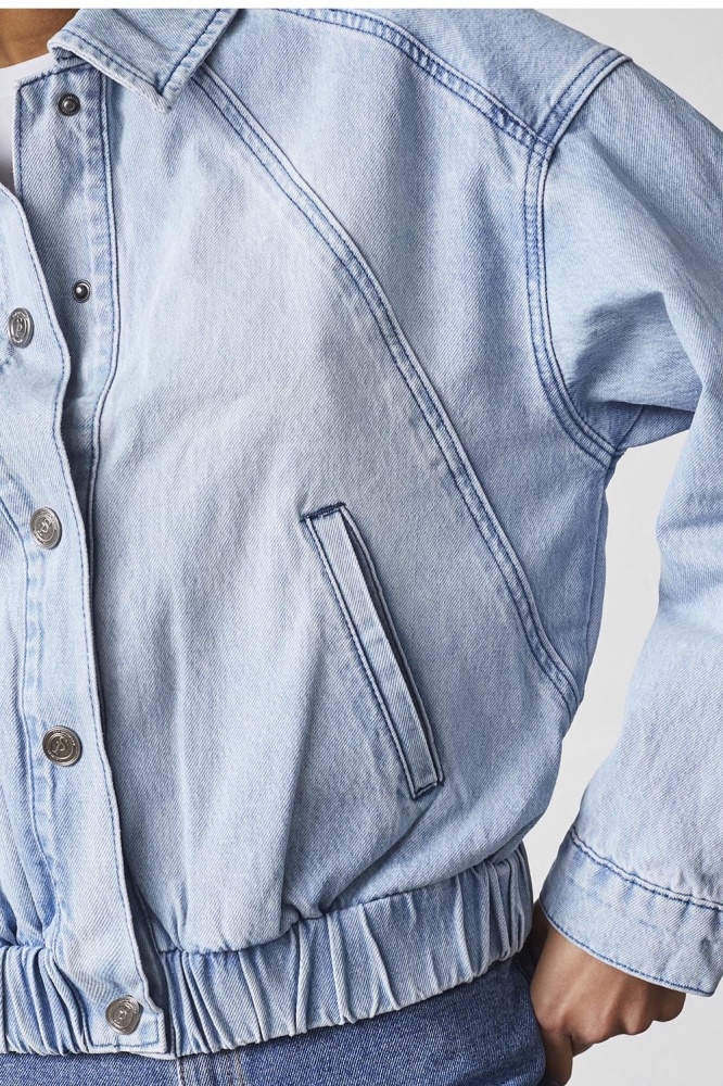 SisterS point blauwe dames jas | Close up