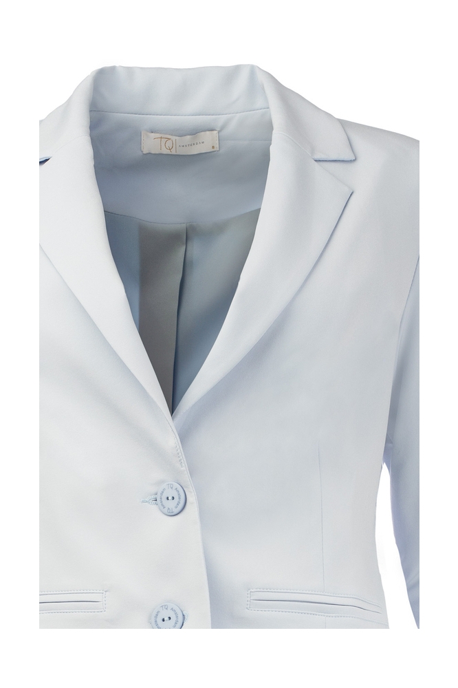 TQ Amsterdam blauwe dames blazer | Close up