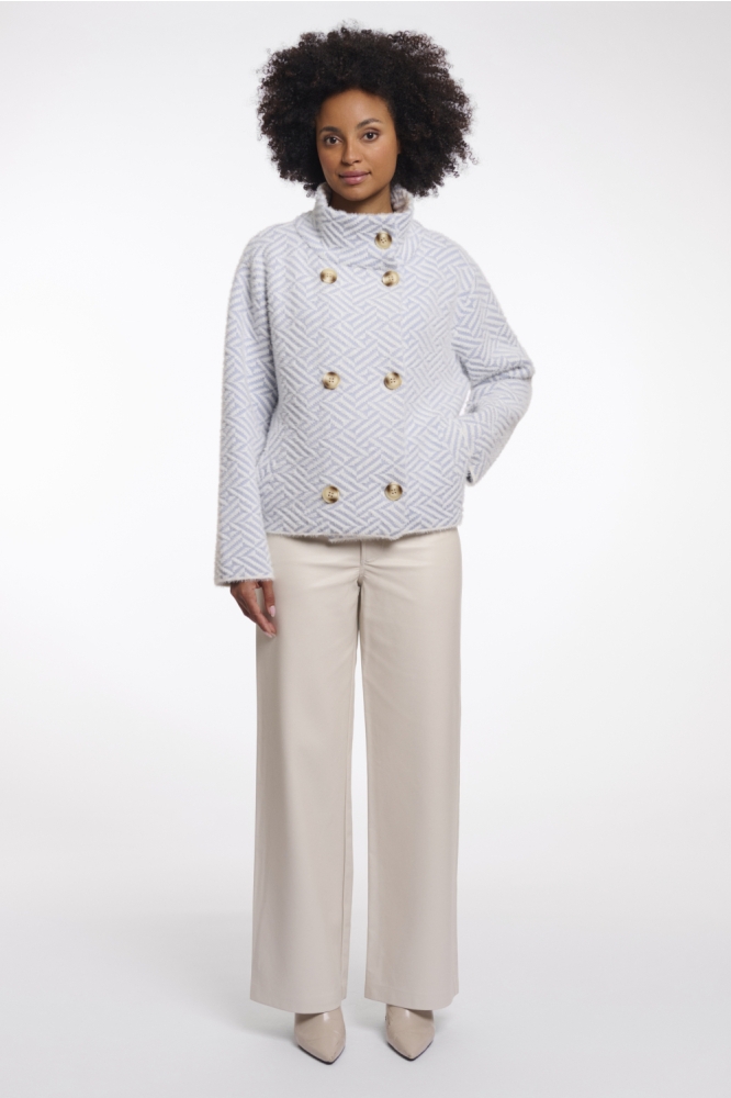 Rino & Pelle blauwe dames jas | Model