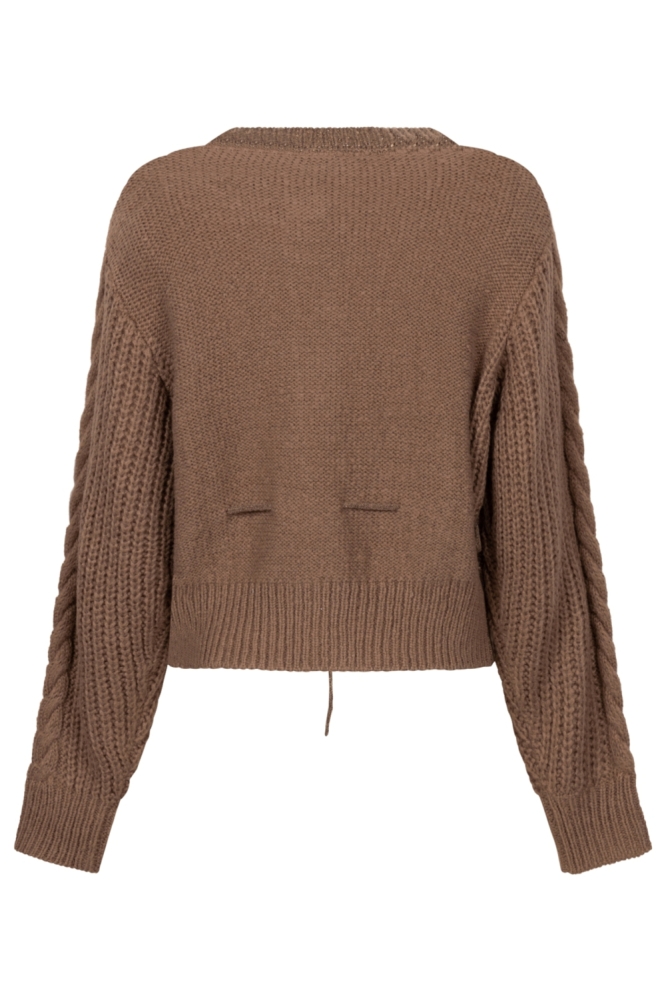 Zoso camel dames vest | Achteraanzicht