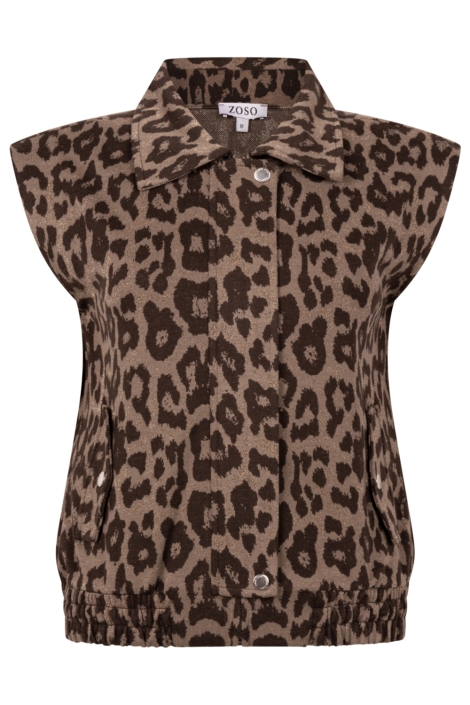 Zoso camel dames gilet | Vooraanzicht