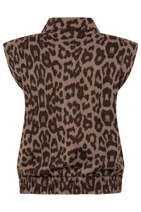 Zoso camel dames gilet | Achteraanzicht