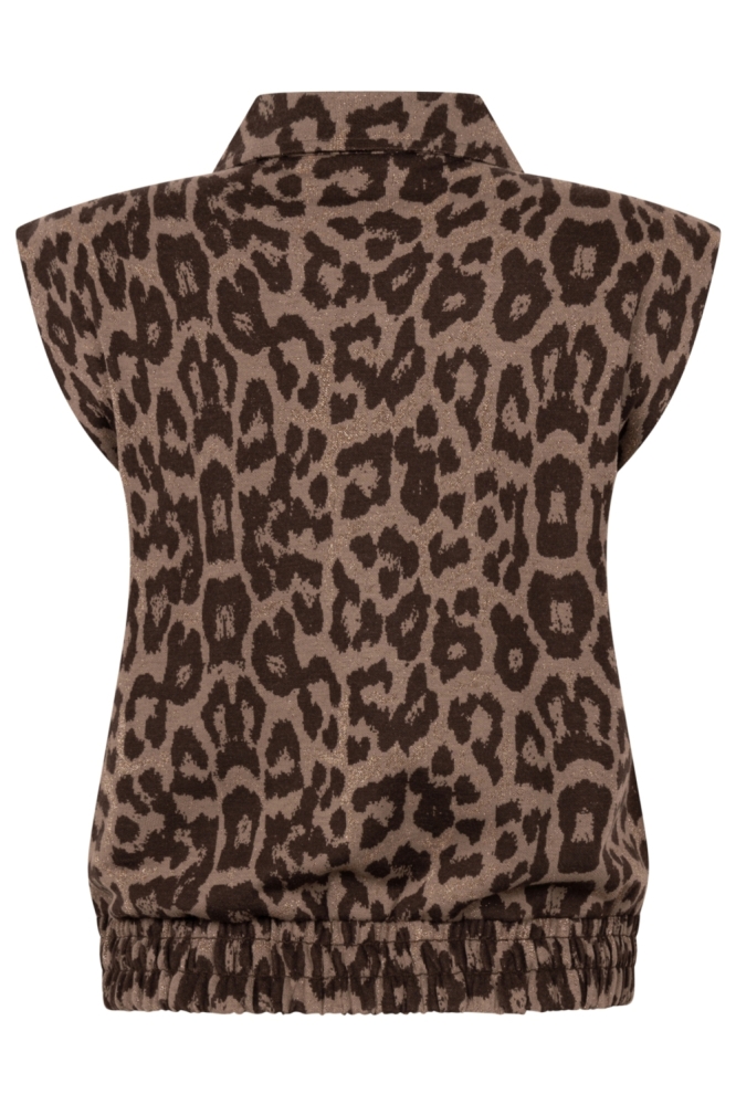 Zoso camel dames gilet | Achteraanzicht