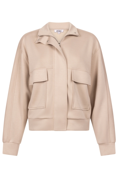 Zoso beige dames vest | Vooraanzicht