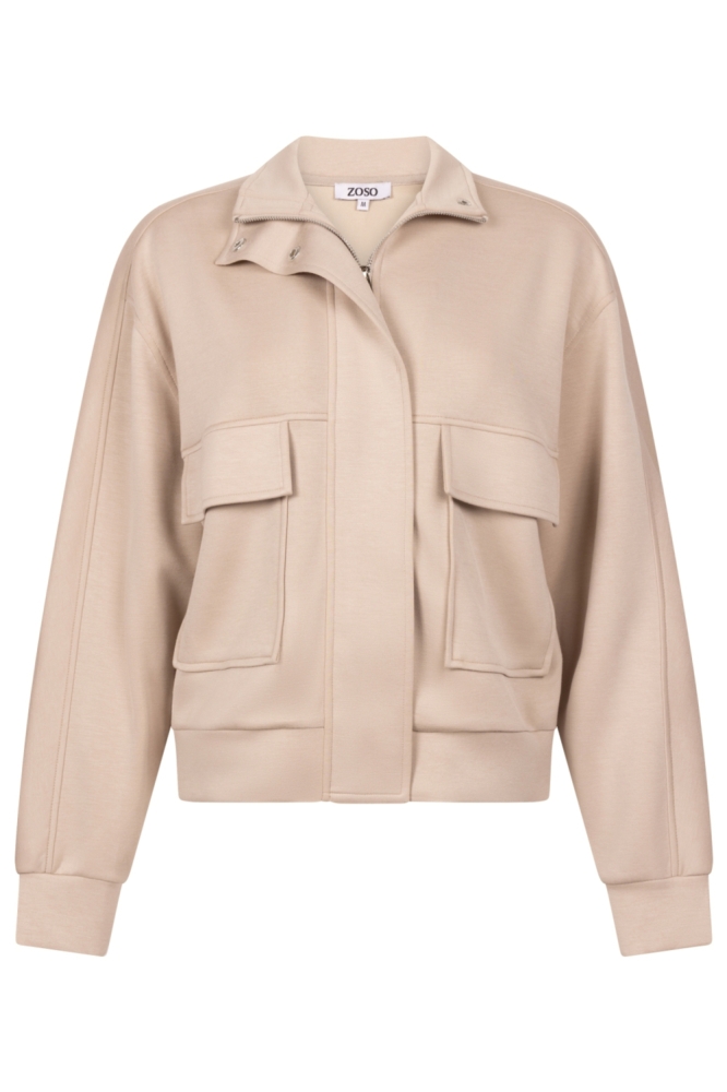 Zoso beige dames vest | Vooraanzicht