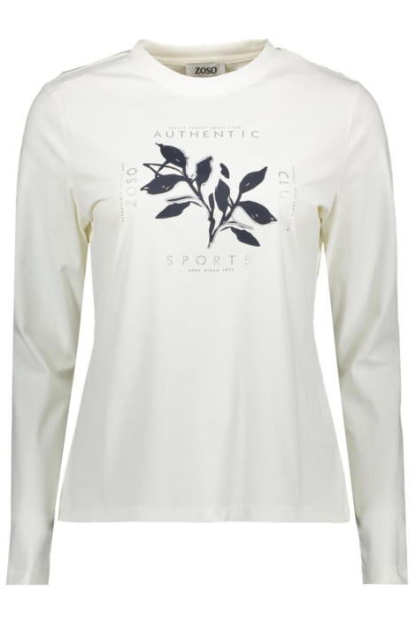 Zoso witte dames t-shirt | Vooraanzicht