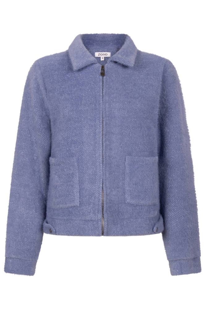 Zoso blauwe dames vest | Vooraanzicht