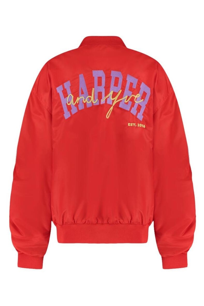 Harper & Yve rode dames jas | Achteraanzicht