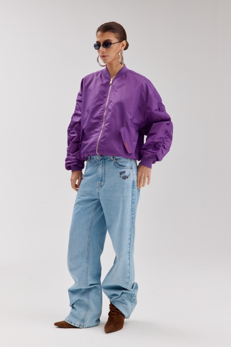 Harper & Yve paarse dames jas | Model