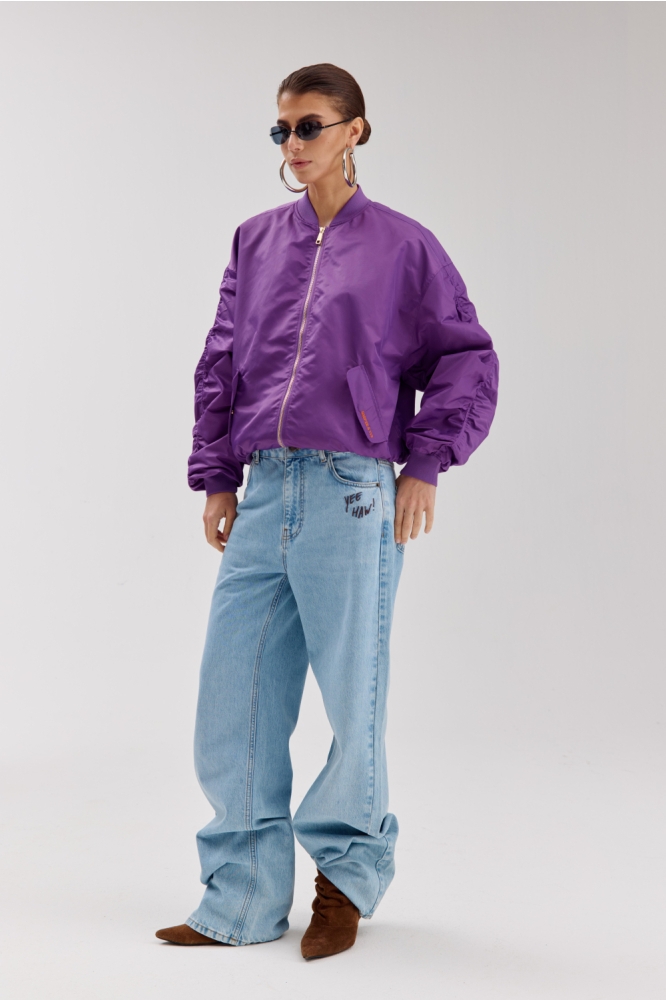 Harper & Yve paarse dames jas | Model