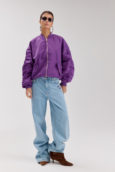 Harper & Yve paarse dames jas | Model