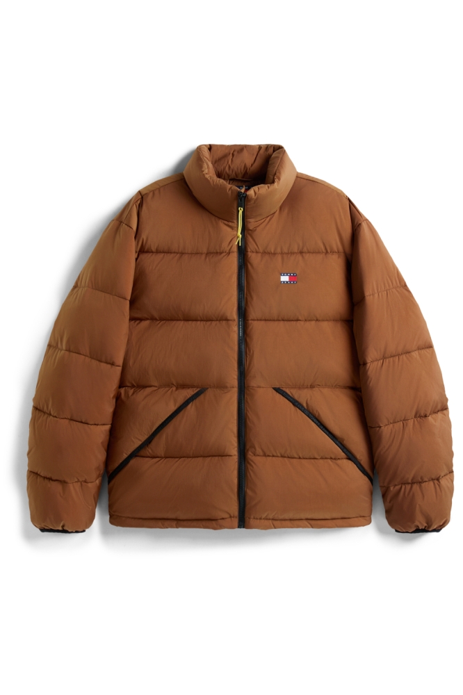 Tommy Jeans camel heren jas | Vooraanzicht