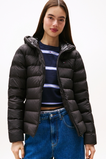 Tommy Jeans Jas TJW SLIM HOOD PRINT DW0DW21617 BDS BLACK