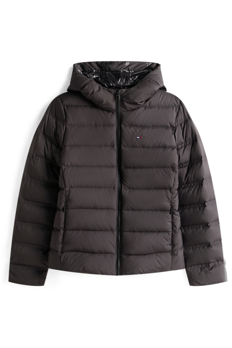 Tommy Jeans zwarte dames jas | Vooraanzicht