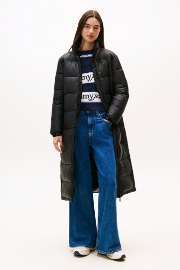 Tommy Jeans Jas TJW MAXI PCKBL HOOD DW0DW21614 BDS BLACK