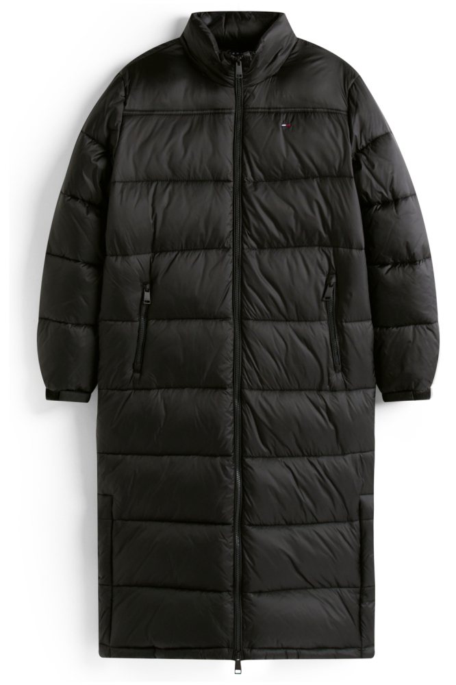 Tommy Jeans zwarte dames jas | Vooraanzicht