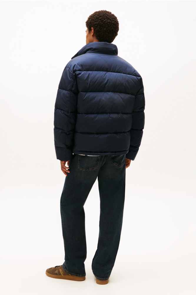 Tommy Jeans blauwe heren jas | Model