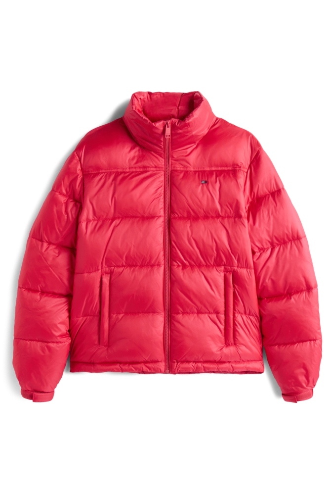 Tommy Jeans roze dames jas | Vooraanzicht