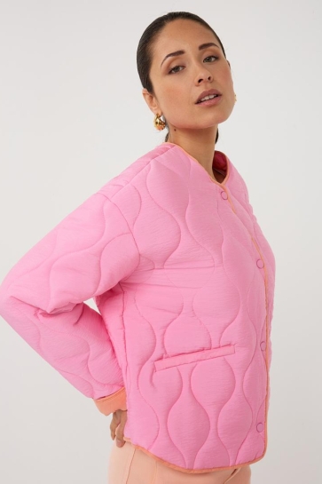 EsQualo Jas JACKET QUILTED CONTRAST SP26 37022 420 rose