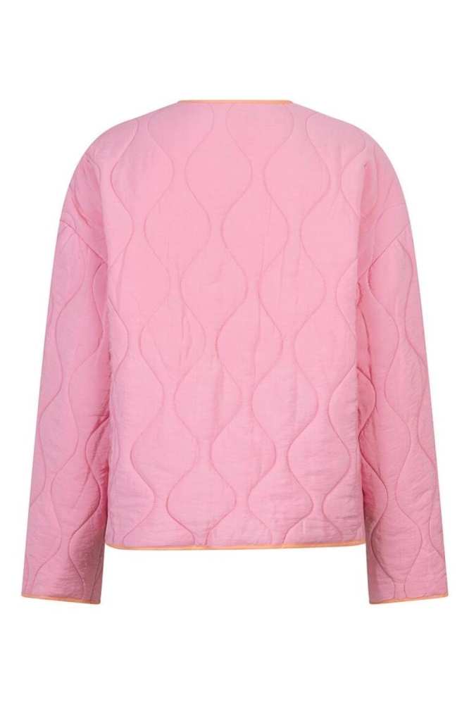 EsQualo roze dames jas | Achteraanzicht