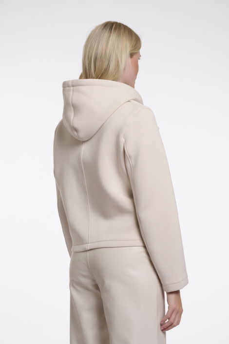 Rino & Pelle beige dames jas | Model achteraanzicht