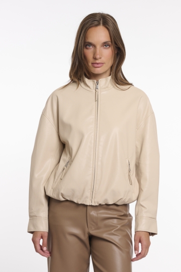 Rino & Pelle BLOUSON JACKET WITH BUTTON CLOSURE SHAY 7502621 OAT