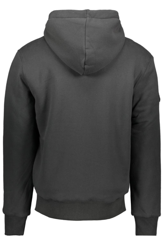 Superdry grijze heren vest | Achteraanzicht