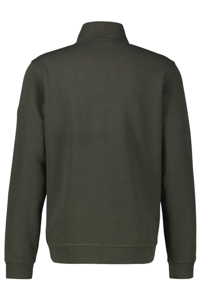 Lerros groene heren vest | Achteraanzicht