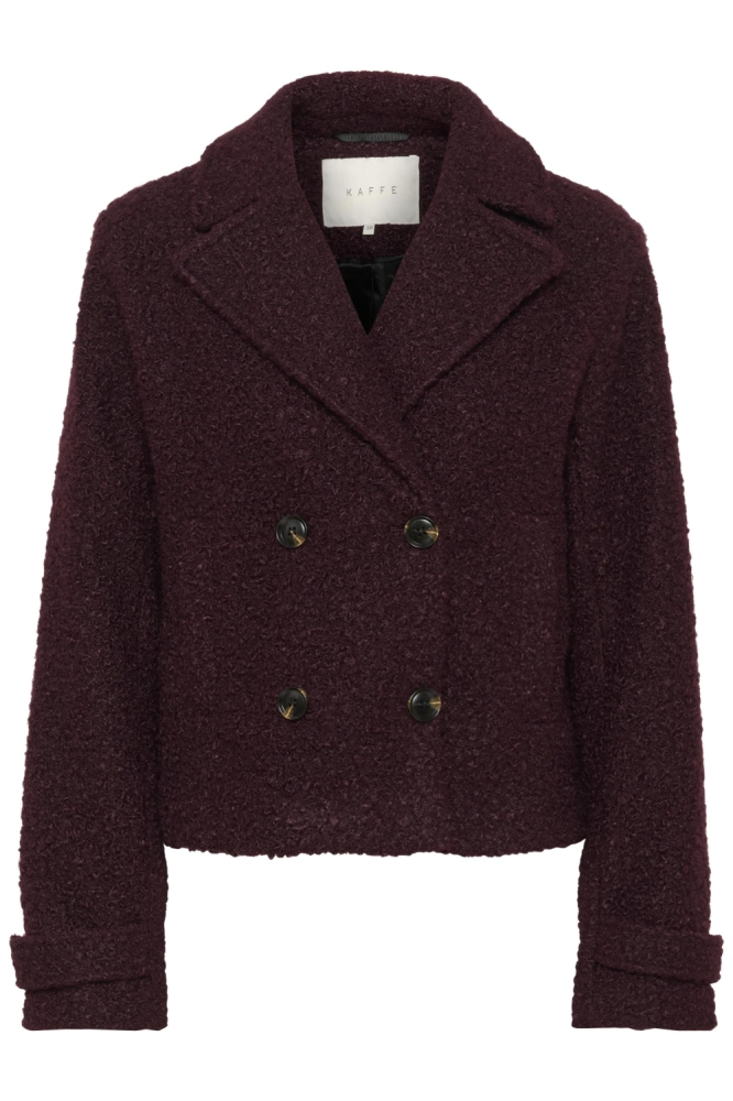 Kaffe bordeaux dames jas | Vooraanzicht