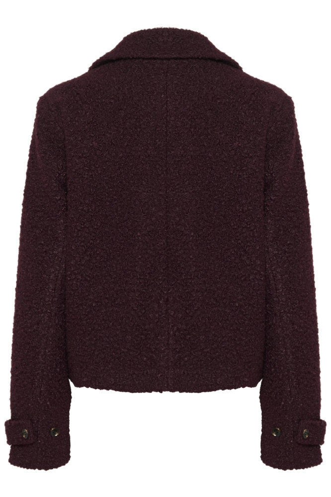 Kaffe bordeaux dames jas | Achteraanzicht