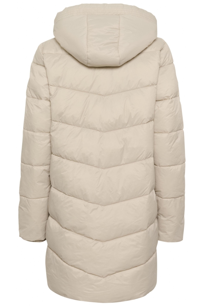 Kaffe beige dames jas | Achteraanzicht