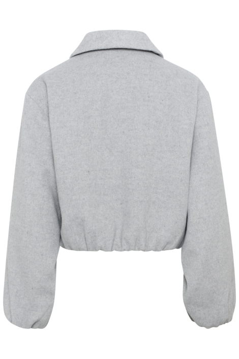 Kaffe grijze dames jas | Achteraanzicht