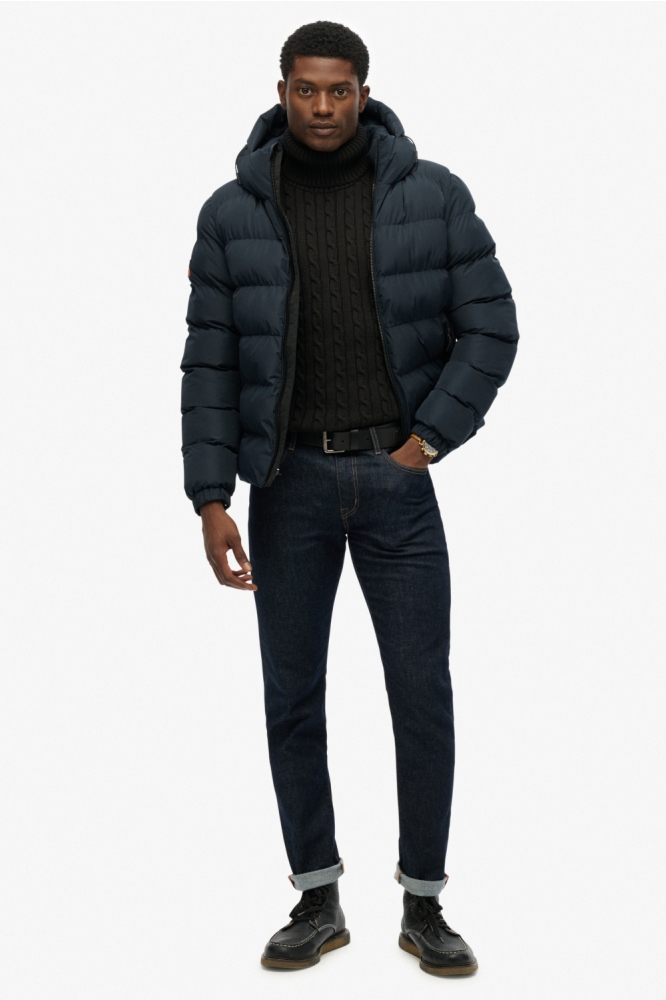 Superdry blauwe heren jas | Model