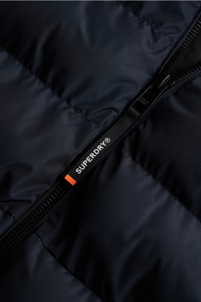 Superdry blauwe heren jas | Kleurstaal