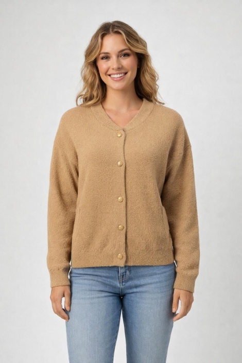 Zoso camel dames vest | Model