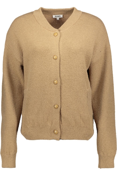 Zoso camel dames vest | Vooraanzicht