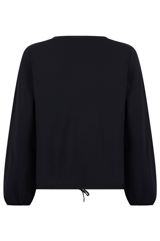 Zoso zwarte dames t-shirt | Achteraanzicht