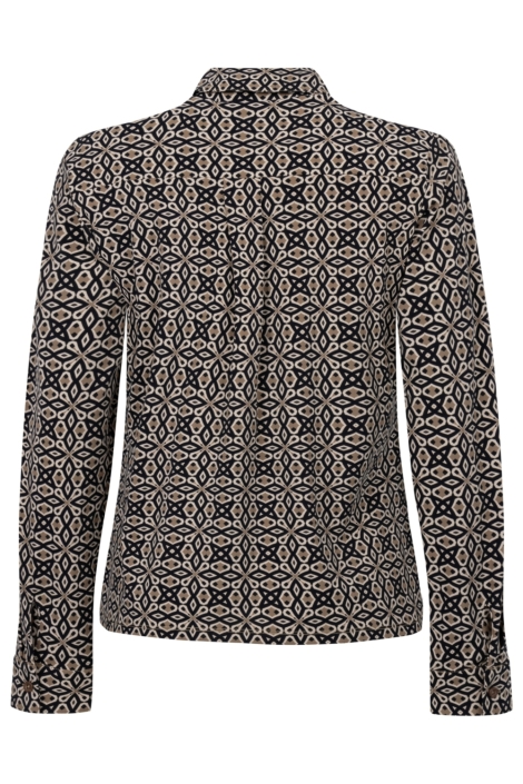 Zoso camel dames blouse | Achteraanzicht