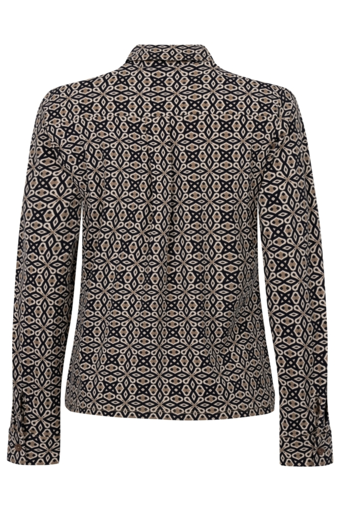 Zoso camel dames blouse | Achteraanzicht