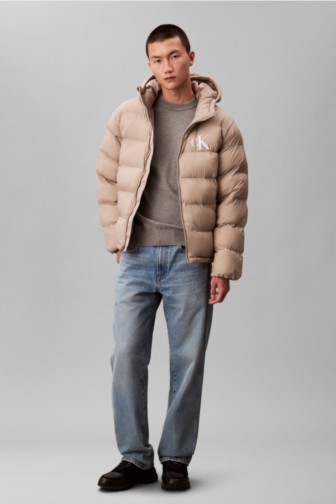 Calvin Klein beige heren jas | Model