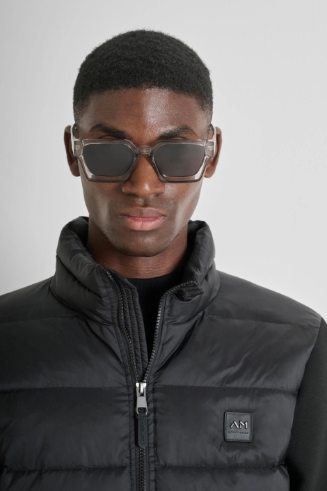 Antony Morato zwarte heren jas | Close up