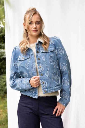 I-coni-K NINA DENIM JACQUARD 25W P410 01 366 JEANS BLUE