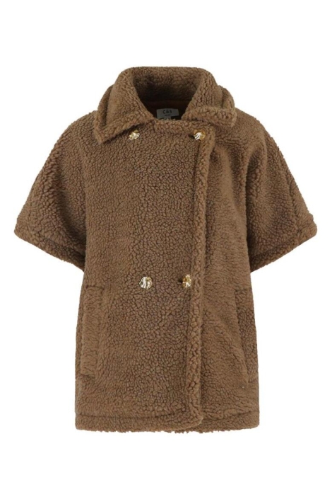 C&S The Label camel dames jas | Vooraanzicht