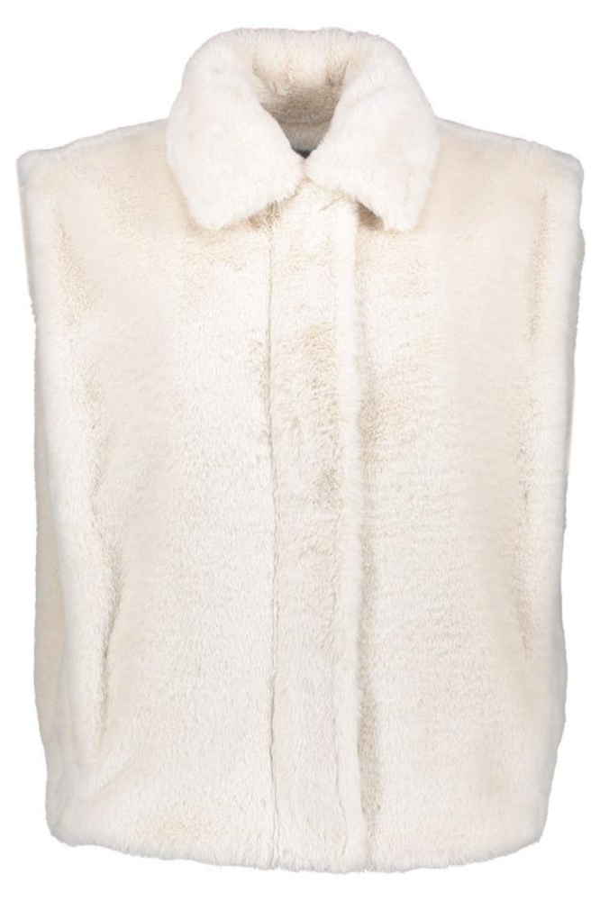 Geisha ecru dames gilet | Vooraanzicht