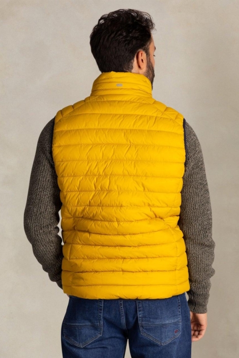 NZA gele heren jas | Model achteraanzicht