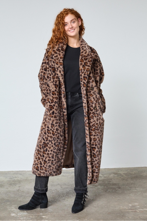 SisterS point bruine dames jas | Model vooraanzicht