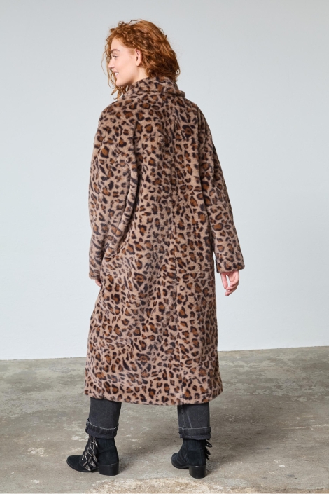 SisterS point bruine dames jas | Model achteraanzicht