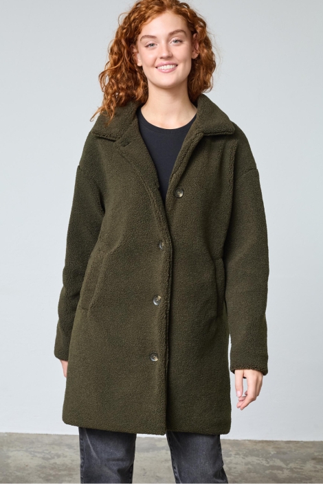 SisterS point groene dames jas | Model vooraanzicht